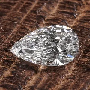 Pear cut diamond